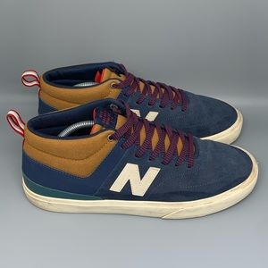 New Balance Navy and Tan Sneakers